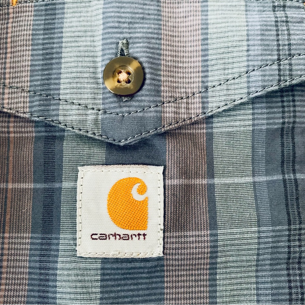 Carhartt Rugged Flex Short Sleeve Shirt Button Up NWT Large - Picture 7 of 9